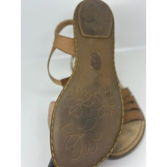 Born BOC Mattie Slingback Flat Leather Sandal Women's 10 Boho Summer Style - Picture 4 of 6